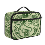 Green Maya Calendar Print Portable Lunch Bag