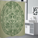 Green Maya Calendar Print Premium Shower Curtain