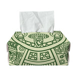 Green Maya Calendar Print Rectangle Tissue Box Cover