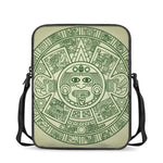 Green Maya Calendar Print Rectangular Crossbody Bag