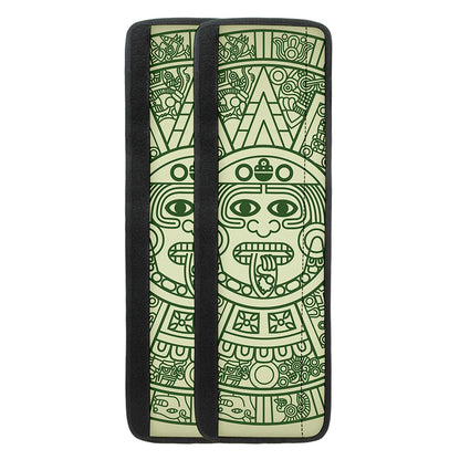 Green Maya Calendar Print Refrigerator Handle Covers
