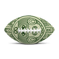 Green Maya Calendar Print Rugby Ball
