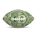 Green Maya Calendar Print Rugby Ball