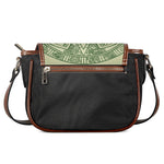 Green Maya Calendar Print Saddle Bag