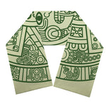 Green Maya Calendar Print Scarf