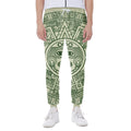 Green Maya Calendar Print Joggers