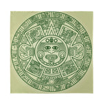 Green Maya Calendar Print Silk Bandana