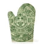 Green Maya Calendar Print Single Oven Mitt