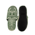 Green Maya Calendar Print Slippers
