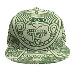 Green Maya Calendar Print Snapback Cap