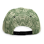Green Maya Calendar Print Snapback Cap