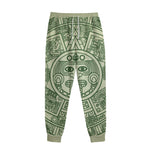 Green Maya Calendar Print Sweatpants
