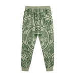 Green Maya Calendar Print Sweatpants