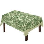 Green Maya Calendar Print Tablecloth
