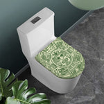 Green Maya Calendar Print Toilet Lid Cover
