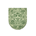 Green Maya Calendar Print Toilet Lid Cover
