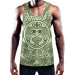 Green Maya Calendar Print Training Tank Top