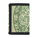 Green Maya Calendar Print Trifold Wallet