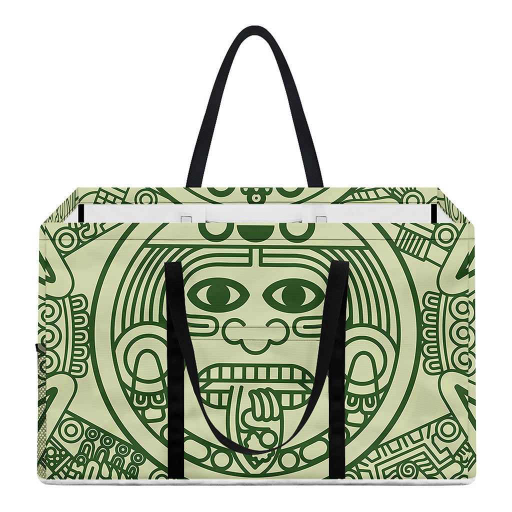 Green Maya Calendar Print Utility Tote Bag