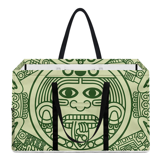 Green Maya Calendar Print Utility Tote Bag