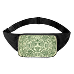 Green Maya Calendar Print Waist Bag