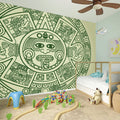 Green Maya Calendar Print Wall Sticker