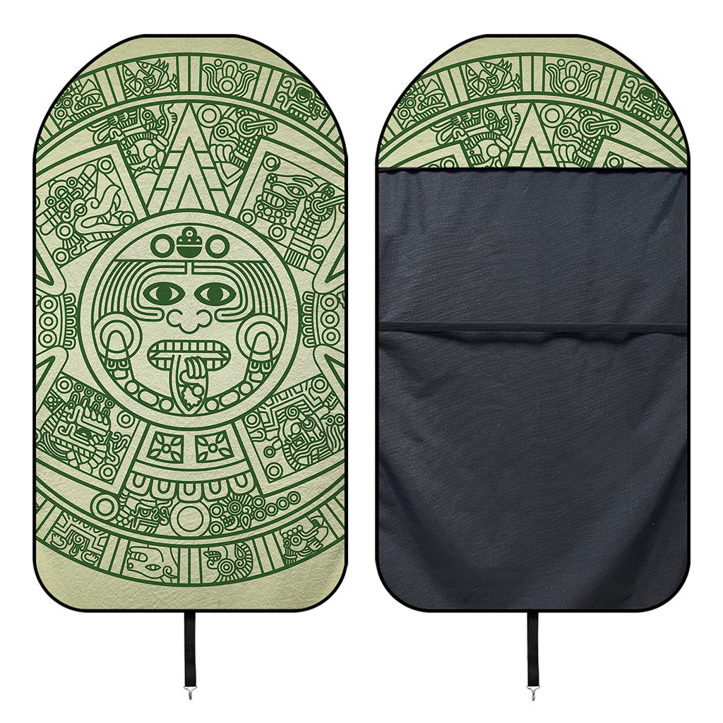 Green Maya Calendar Print Waterproof Car Seat Cover