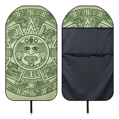 Green Maya Calendar Print Waterproof Car Seat Cover