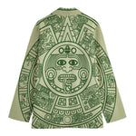 Green Maya Calendar Print Women's Blazer