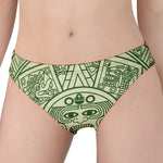 Green Maya Calendar Print Women's Panties