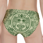 Green Maya Calendar Print Women's Panties