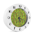 Green Monarch Butterfly Pattern Print Alarm Clock