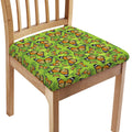 Green Monarch Butterfly Pattern Print Chair Cushion Cover