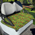 Green Monarch Butterfly Pattern Print Golf Cart Seat Cover