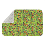 Green Monarch Butterfly Pattern Print Indoor Door Mat
