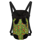 Green Monarch Butterfly Pattern Print Pet Carrier Backpack