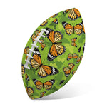 Green Monarch Butterfly Pattern Print Rugby Ball