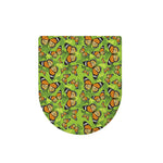 Green Monarch Butterfly Pattern Print Toilet Lid Cover