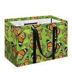 Green Monarch Butterfly Pattern Print Utility Tote Bag