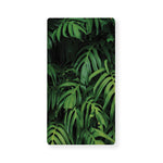 Green Monstera Leaf Print Baby Crib Sheet