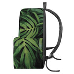 Green Monstera Leaf Print Backpack