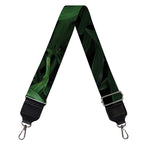 Green Monstera Leaf Print Bag Strap