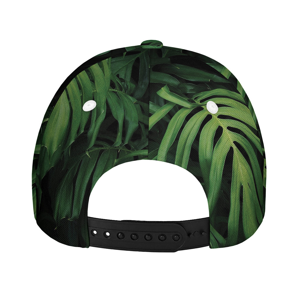 Green Monstera Leaf Print Baseball Cap