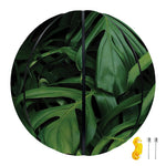 Green Monstera Leaf Print Basketball