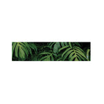 Green Monstera Leaf Print Bed Runner