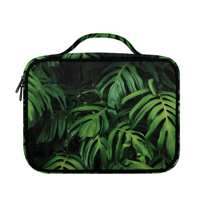 Green Monstera Leaf Print Briefcase Bible Bag