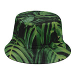 Green Monstera Leaf Print Bucket Hat