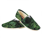 Green Monstera Leaf Print Casual Shoes