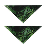 Green Monstera Leaf Print Dog Bandana