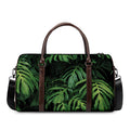 Green Monstera Leaf Print Duffel Bag